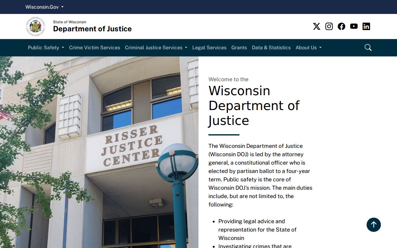 Wisconsin DOJ criminal history background check instructions