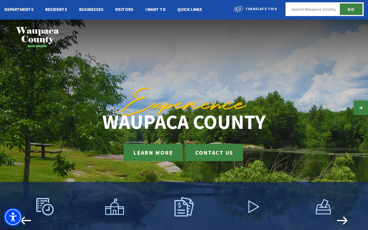 Official Waupaca County website department directory